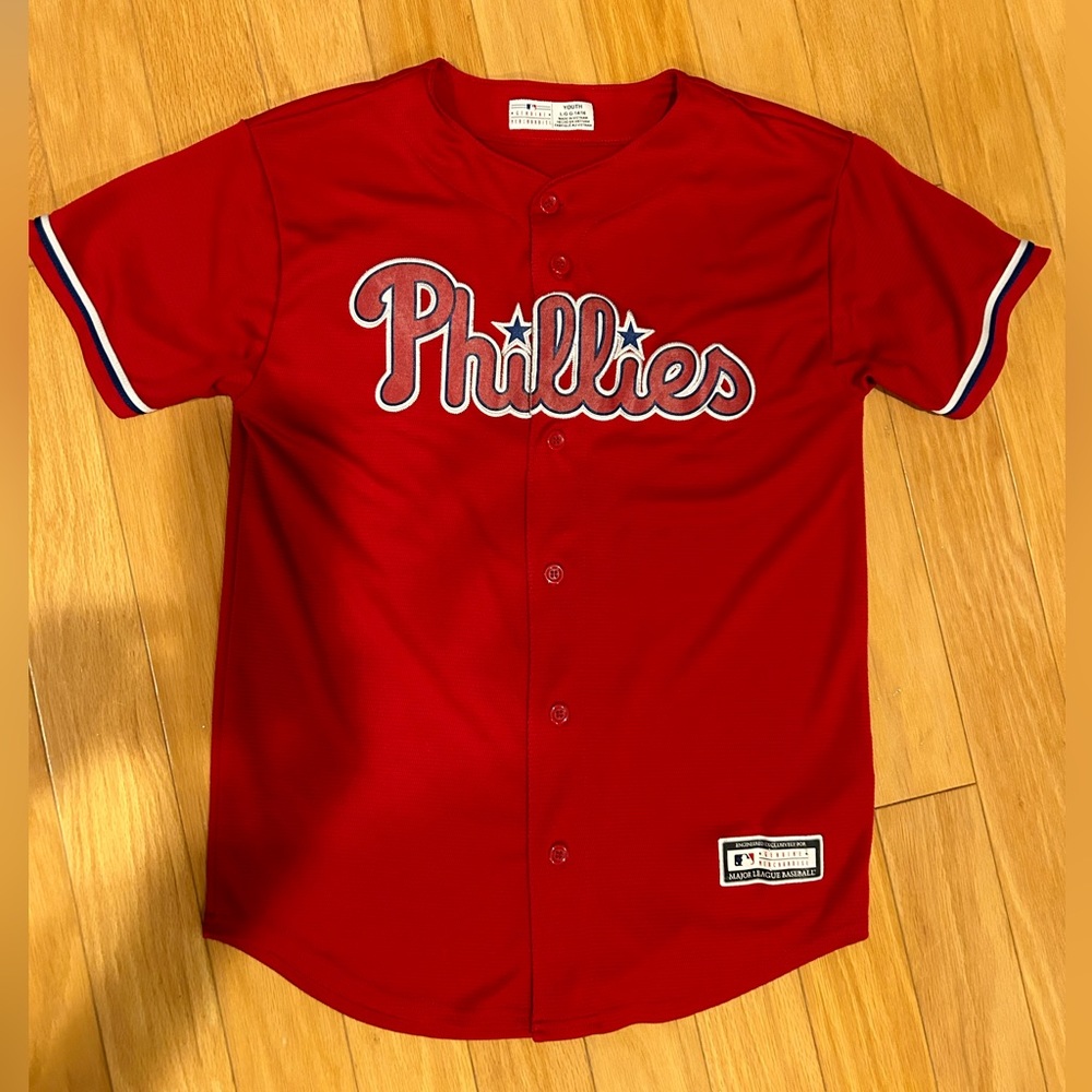 Boys youth Phillies jersey 14/16 Harper